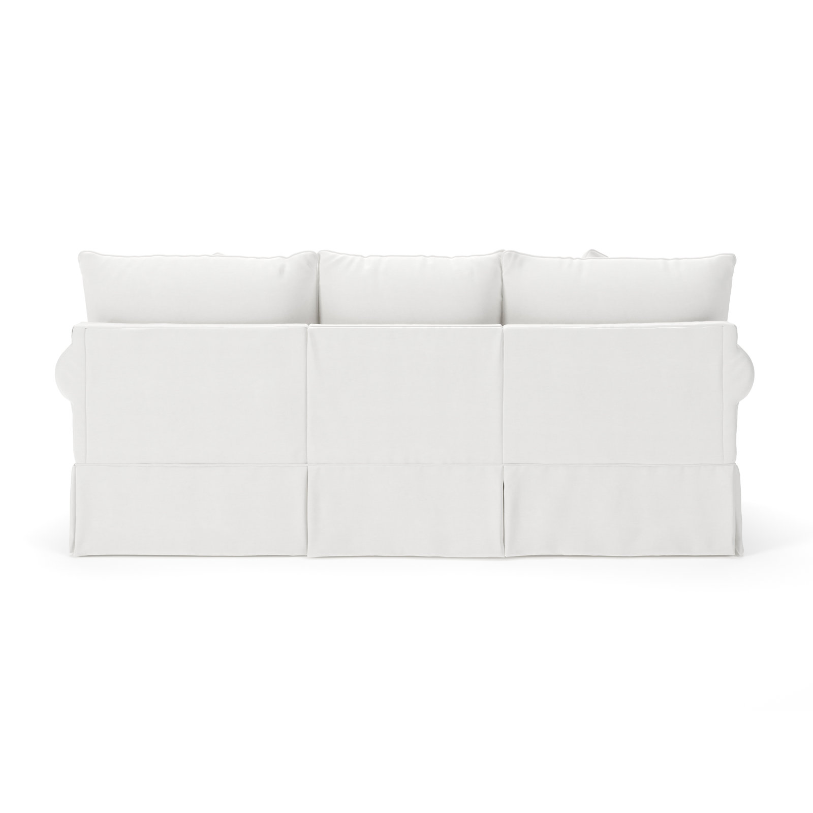 Amari 89'' Slipcovered Sofa, Bella Ocean Performance Velvet