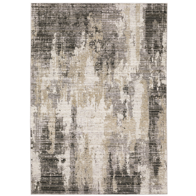 Gwern Abstract Indoor Rug, Rectangle 6'7" x 9'6"