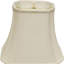 Abat-jour cloche en soie blanche Monay Shantung-355467187