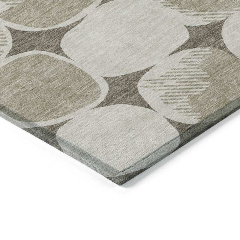 Malek Abstract Indoor / Outdoor Rug, Rectangle 10' x 14'