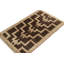 Wool Geometric Area Rug in Brown/Beige