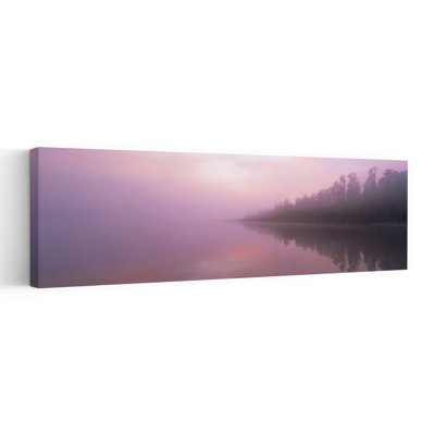 Lake Paringa South Island New Zealand Mystical Abstract Contemporary Forest Sunrise Wall Art