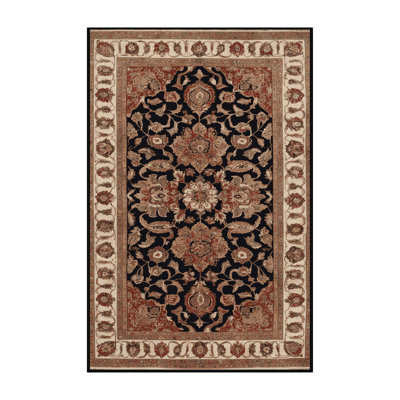 Machine Washable Persian Brown Area Rug