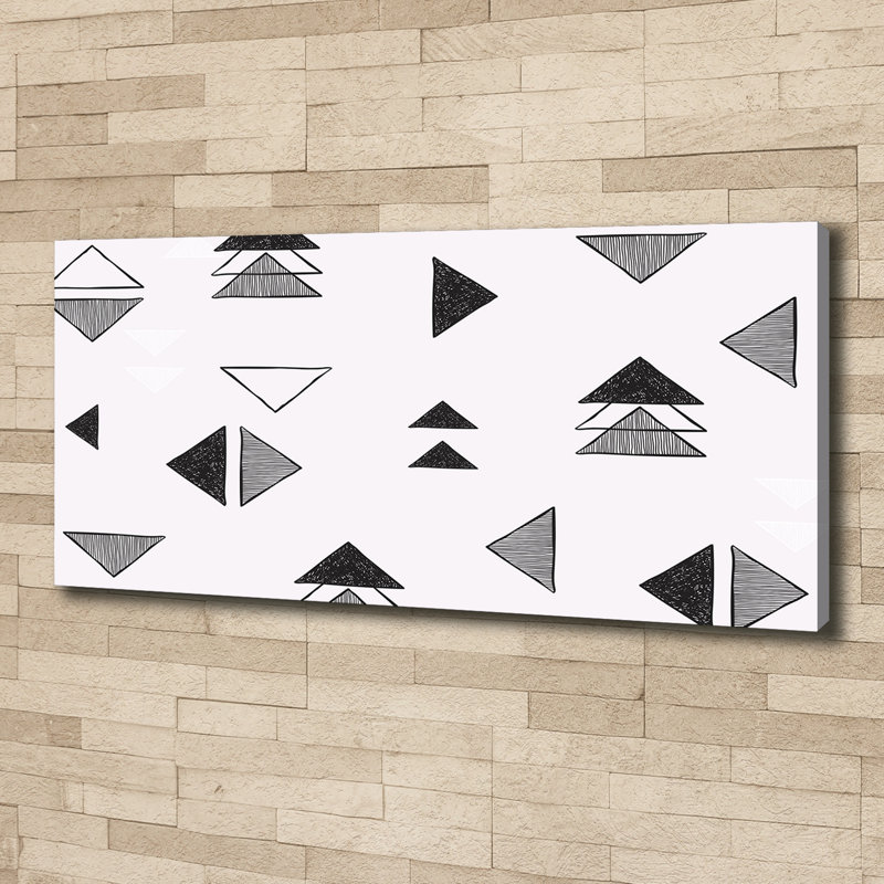 Triangles Background - Wrapped Canvas Print