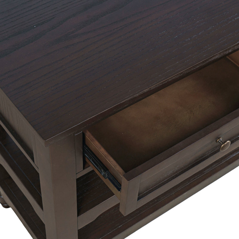 Canapé-console Brentwood, Bois brun foncé