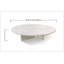 Table basse en marbre naturel exquis pour le salon, rehaussant le luxe et le style