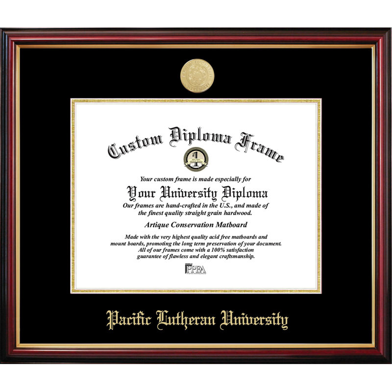 Cadre de diplôme Pacific Lutheran Petite, NCAA Pacific Lutheran, L 11 po x H 8,5 po