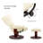 Padang Sidempuan Swivel Recliner, Multi-Position Leisure Chair with Ottoman and Adjustable Back, Faux Leather-1007997606