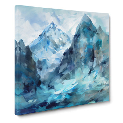 Glacier Gestural Art No.5 - Print