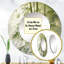 Bamboo Romantic Impression II - grand miroir en bambou, miroir mural décoratif rond traditionnel, impression d'art en métal-97183285