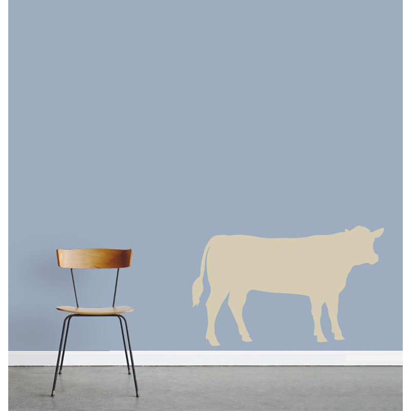 Décalcomanie murale vache, Beige