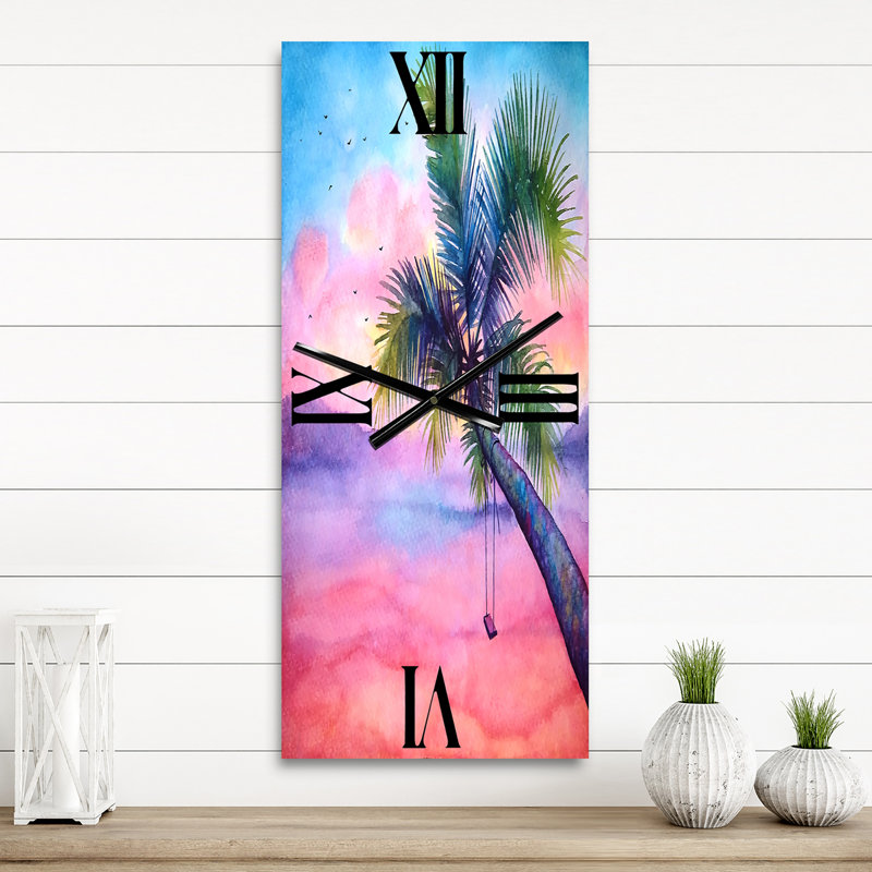Horloge murale Vivid Sunset, Grand