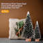 Mini sapin de Noël artificiel 20 pouces avec flocons de neige, pommes de pin, grappes de baies et branches givrées pour les décorations des Fêtes