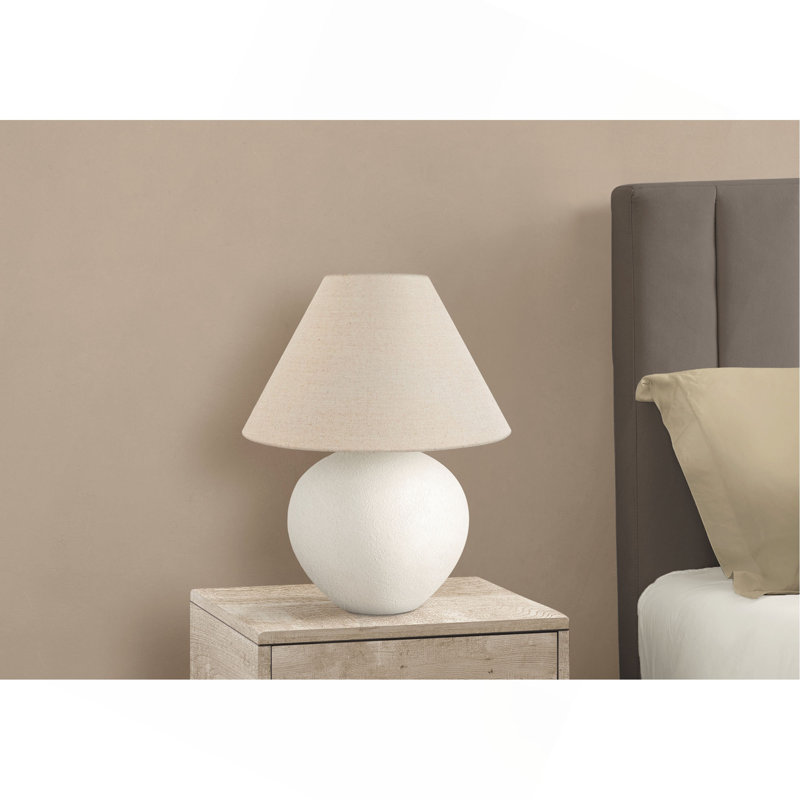 Lighting, 16"h, Table Lamp,Shade,Ceramic, Contemporary