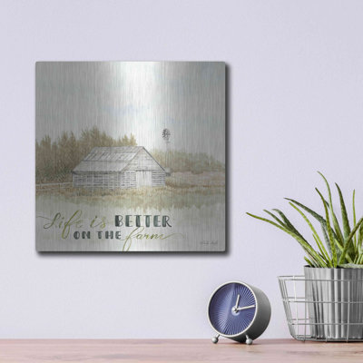 «Life is Better on the Farm» par Cindy Jacobs, art mural en métal