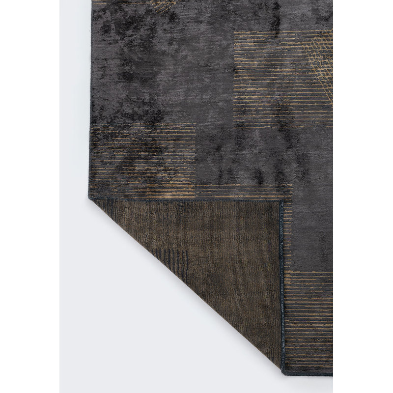 Razique Rectangle Geometric Cotton and Viscose Indoor / Outdoor Area Rug, Rectangle 5'3" x 7'6"