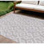 Tapis intérieur lavable à motif géométrique 9 pi x 12 pi ivoire