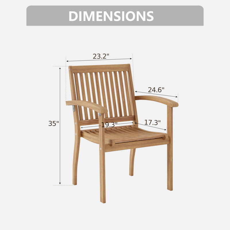 Chaise de salle à manger d'extérieur Eldona