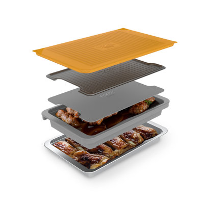 Yukon Glory 5-piece Prep 'N Serve set, nesting stainless steel