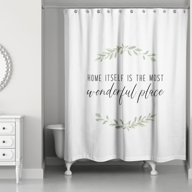 Rideau de douche Home Is Most Wonderful Place