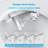 YULIKA 1.28 GPF Smart Bidet Toilet with Heated Seat, Warm Air Dryer & Automatic Flush