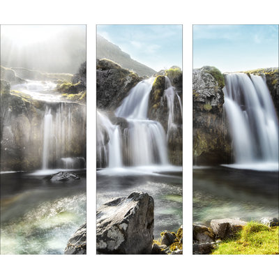 3 Piece No Frame Painting on Glass