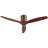 52" 3-Blades Flush Mount Wood Ceiling Fan without Light-1421584461-1421584460