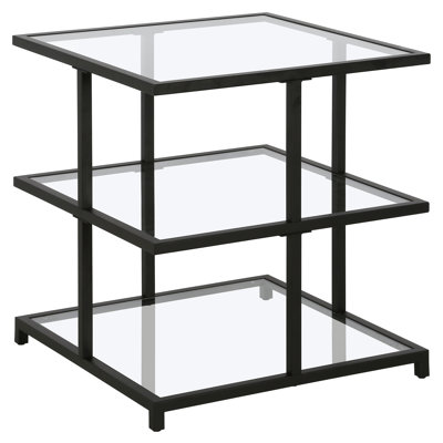 Greenwich Glass Top End Table