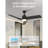 52" (3-Blade) Ceiling Fans with LED Lights and Remote Control