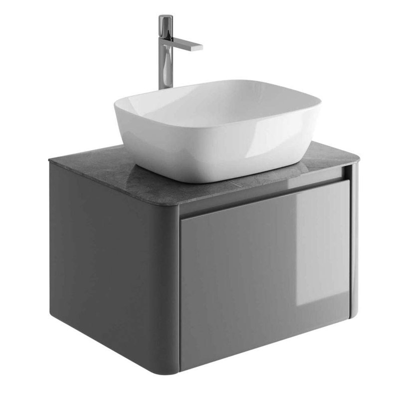 650cm Single Bathroom Vanity Base Only in White, Light Grey, Grey