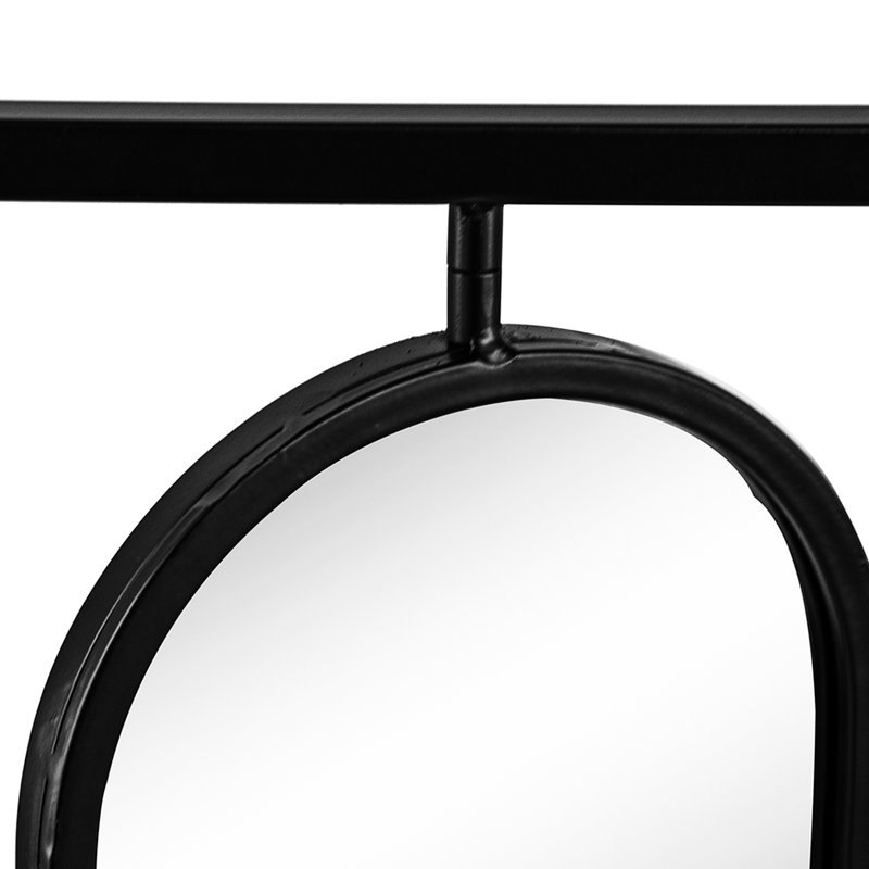 Miroir mural 36 po X quatre avec cadre carré noir