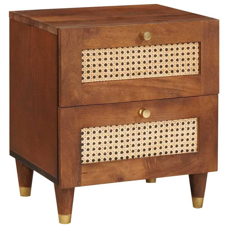 40cm W Solid Wood Bedside Table