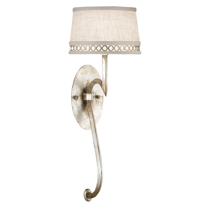 Allegretto 1 - Light Wallchiere, Platinized Silver Leaf