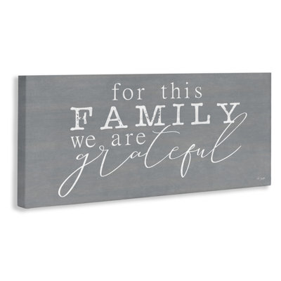 Family We Are Grateful Canvas, design by Jaxn Blvd.