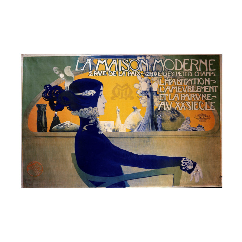 Art manuel sur toile Manuel Orazi, C.1902, H 12 po x l 19 po