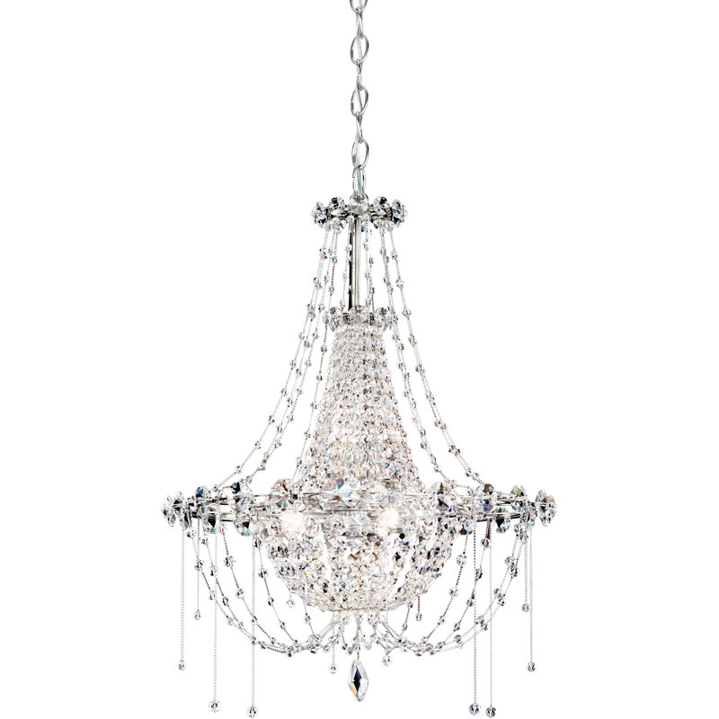 Chrysalita 6 - Light Glass Chandelier, Spectra Crystal