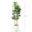 Arbre à violon artificiel en pot décoratif blanc-1679429063
