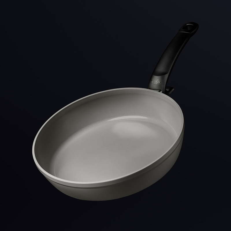 Fissler Ceratal Comfort Ceramic Non-Stick Frying Pan, Warm Grey, 8"​