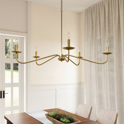 Lustre classique à 5 lumières de style bougie Grimblement