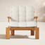 Beck Outdoor Teak Lounge Chair