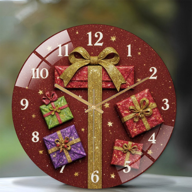 Horloge murale 12 po Glittery
