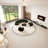 Semi-circular curved light luxury negotiation sofa