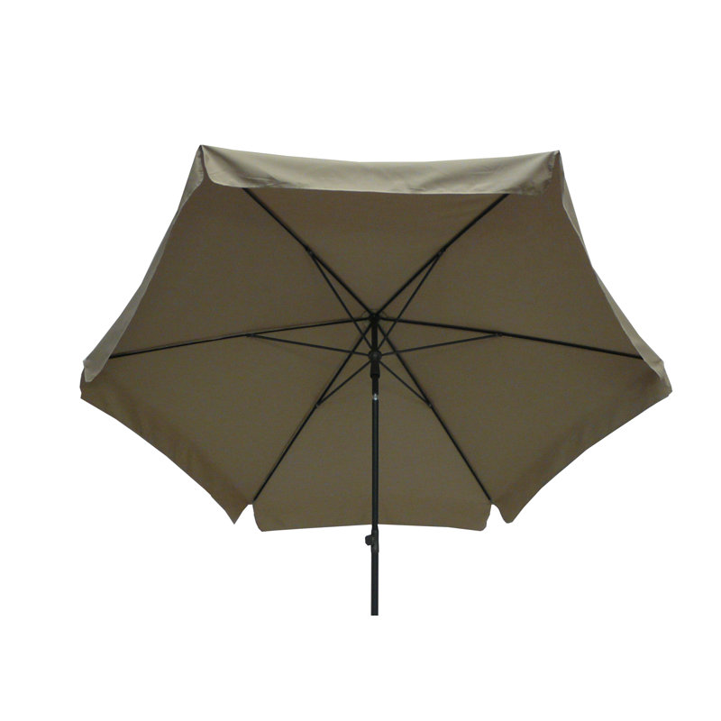 Emeril 250cm Garden Parasol, Taupe