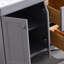 Meuble-lavabo double autoportant 60 po avec plateau en pierre reconstituée Almondo-1033547190