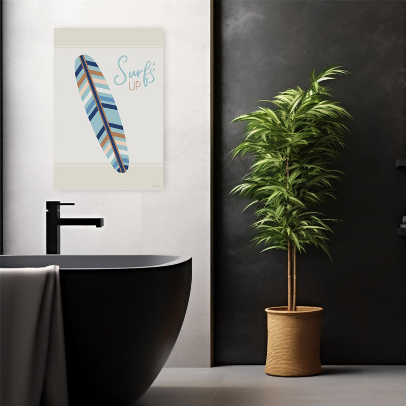 Surf's Up Coastal Art, H 24 po x l 16 po
