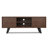 Lowry 63"W Solid Acacia Wood Industrial TV Stand for TVs up to 70" with 2 Cabinets and Open Shelf-650224529