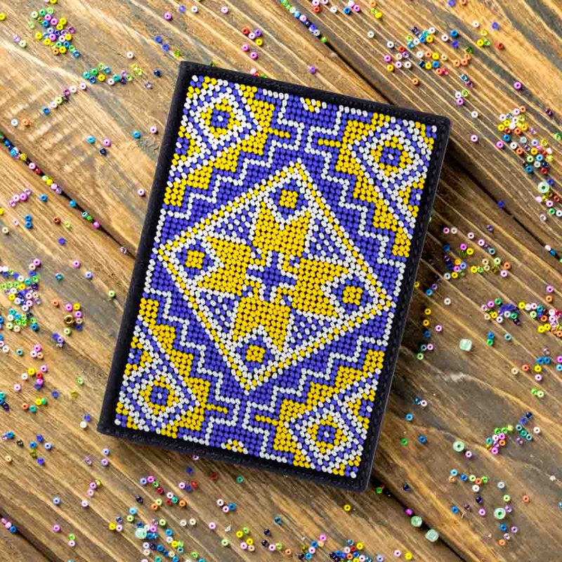 Bead embroidery kit on artificial leather FLBB-053