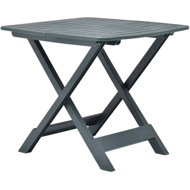 Aapeli Rectangular Folding Outdoor Dining Table , 79cm cm W 72cm cm D, Green