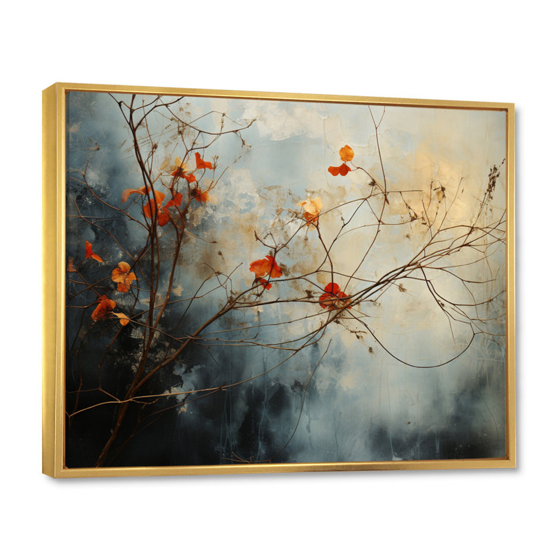 Sky Photo Celestial Whispers I - Plants Canvas Prints, H 30 po x l 40 po x P 1,5 po, Cadre flottant doré