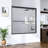 56"-60"W*60" H Semi-Frameless Double Sliding Shower Door, Bypass Shower Door, 1/4" (6Mm) Thick SGCC Tempered Glass Door, Matte Black-123210367